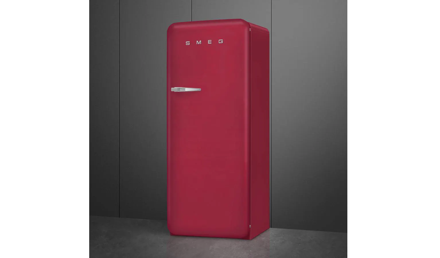 Smeg 270L 50's Style 1-Door Free Standing Refrigerator - Ruby Red ...