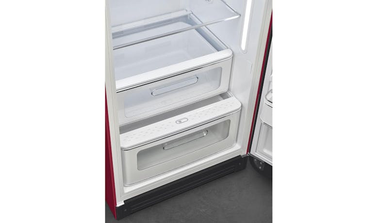Smeg 270L 50's Style 1-Door Free Standing Refrigerator - Ruby Red (FAB28RDRB5)