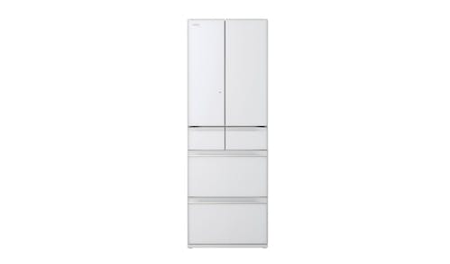 Hitachi R-HWS540RS-XW 416L 6-Doors Refrigerator - Crystal White