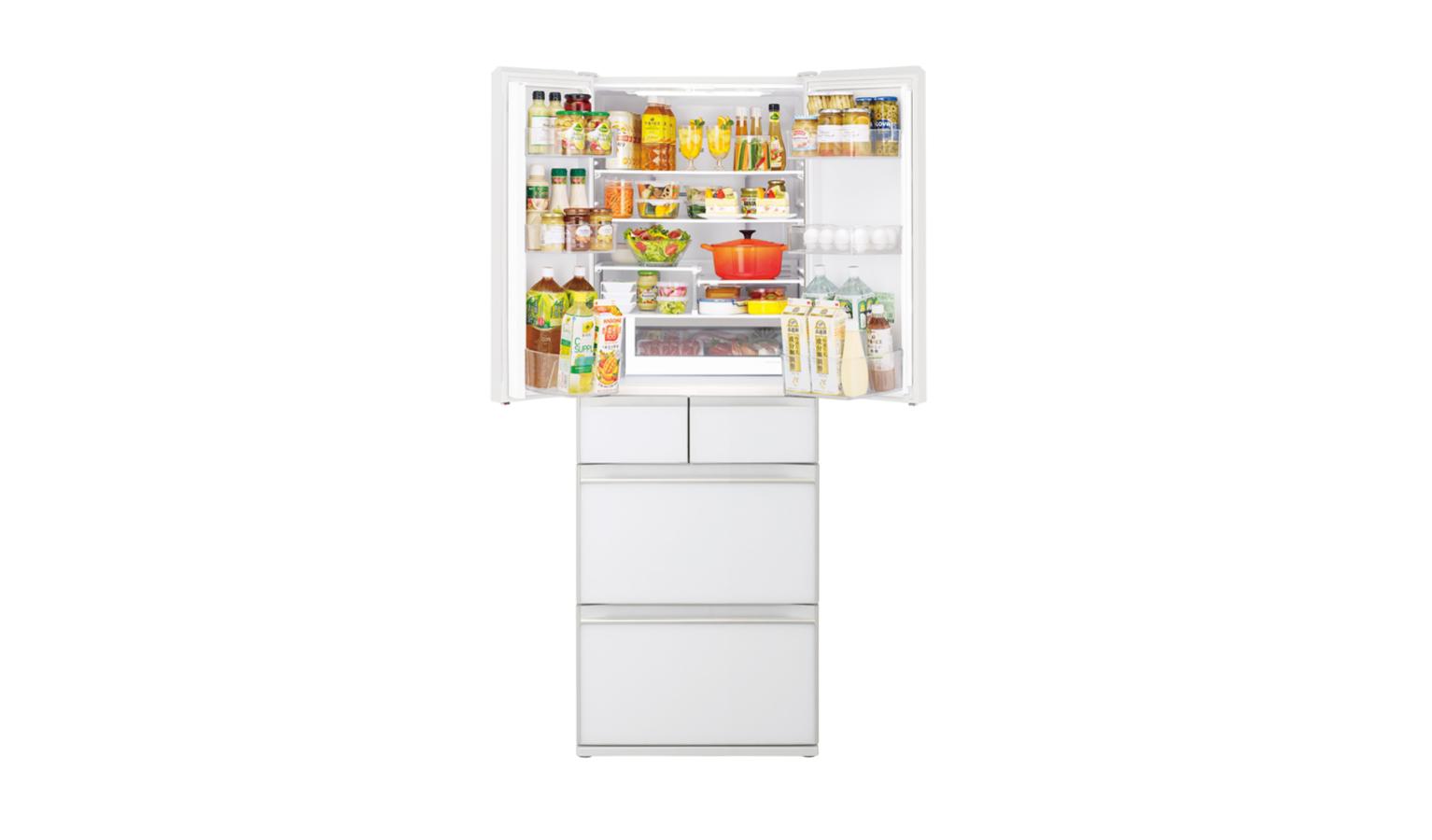 Hitachi 475L 6 Doors Refrigerator Crystal White (RHW620RSXW