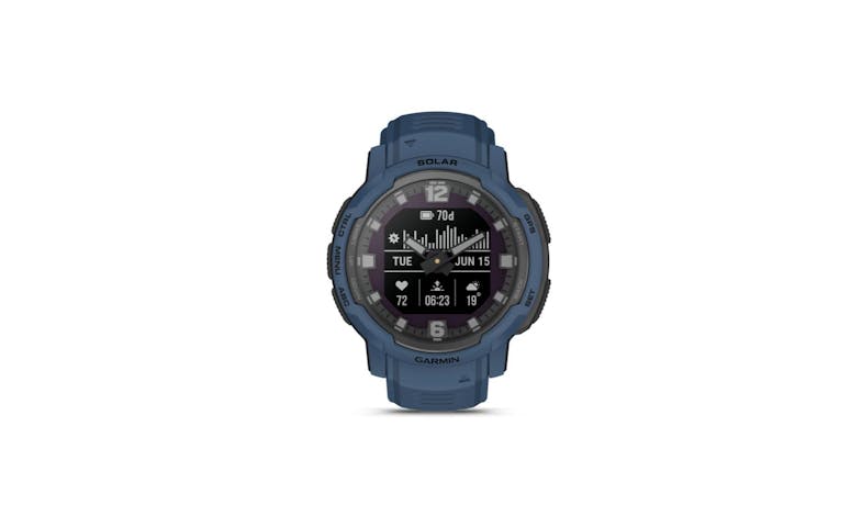 Garmin Instinct Crossover Smartwatch Solar Edition (45mm) - Tidal Blue