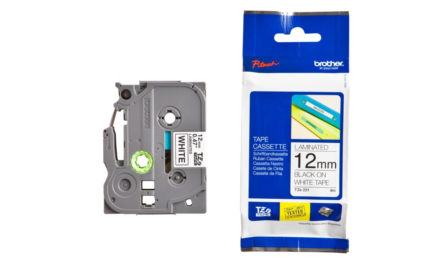 Brother Label Printer Tape (8m x 12mm) TZE231 Harvey Norman Singapore