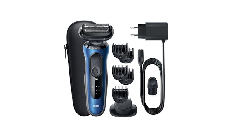 Braun Series 6 61-B1500s Wet & Dry shaver with Travel Case and 1 Attachment