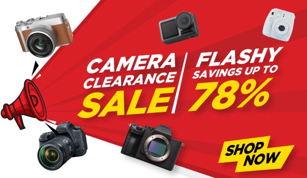 Camera Clearance Sale - Promo Banner