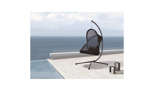 Haven Pod Chair with Back Cushion - Black