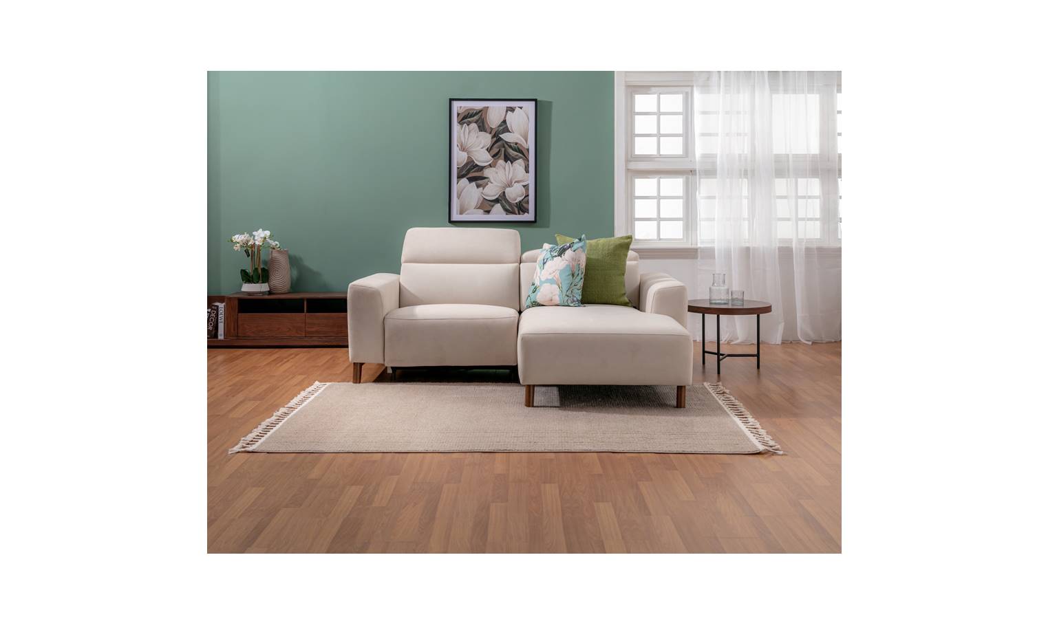 Chinnos Fabric Power Recliner Sofa