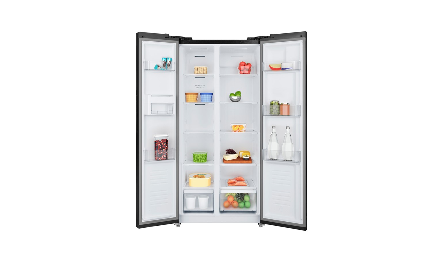 Electrolux 450L UltimateTaste 700 Side by Side Refrigerator - Matte Black Steel (ESE4500A-B)_4