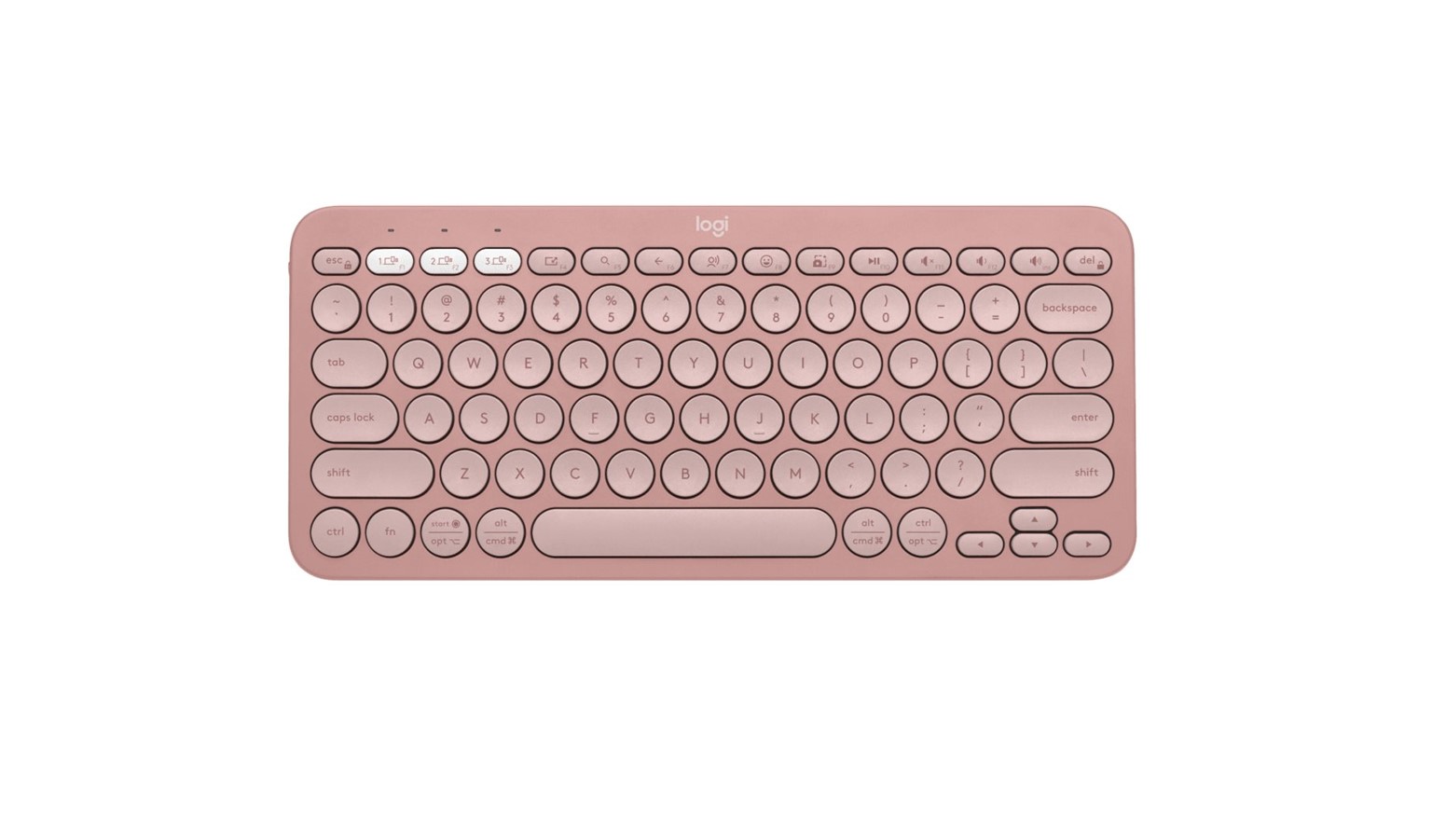 Logitech Pebble Key 2 K380s Bluetooth Keyboard - Tonal Rose (97855186089)
