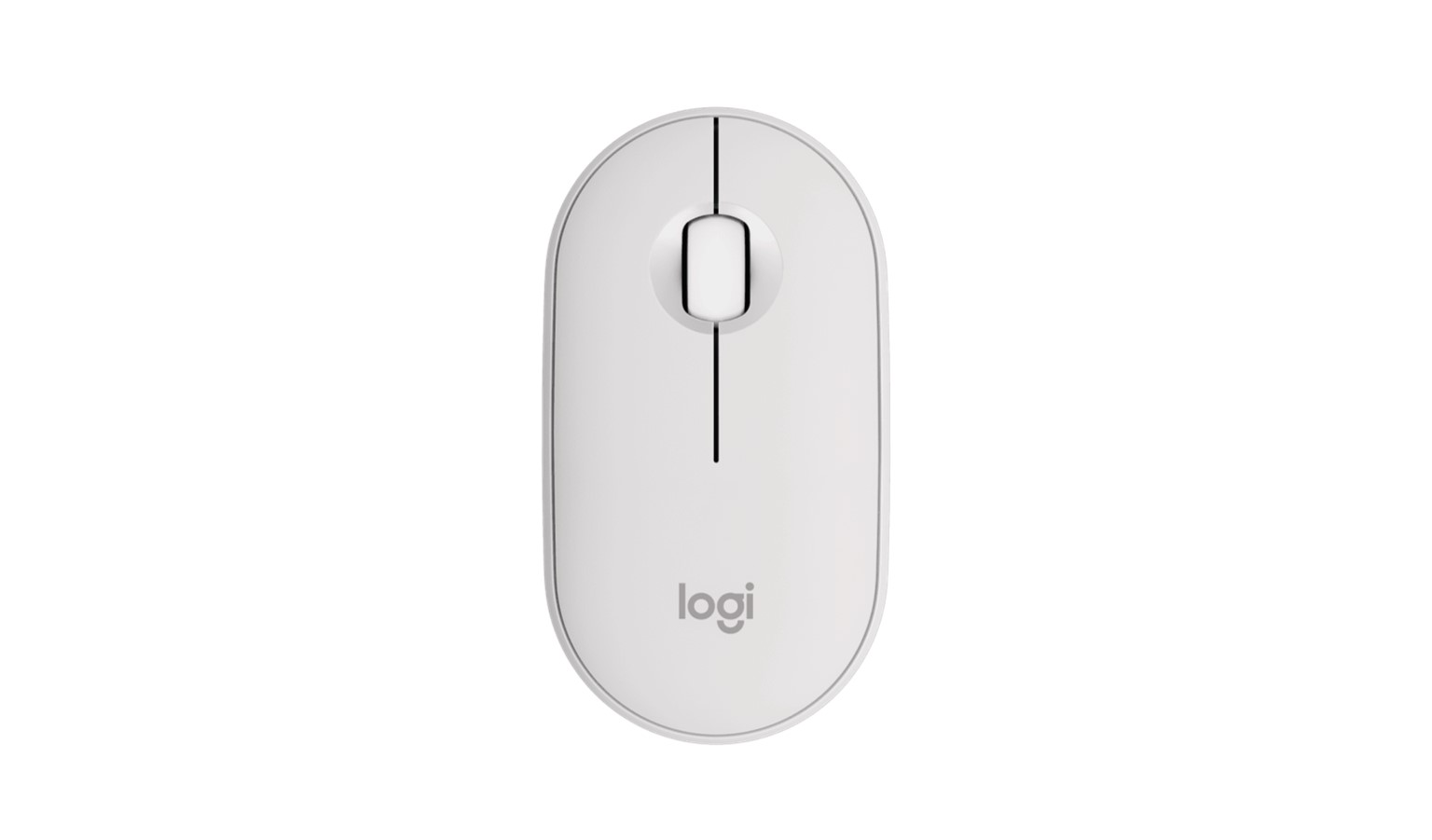 Logitech Pebble M350s Bluetooth Mouse - Tonal White (910-006986)