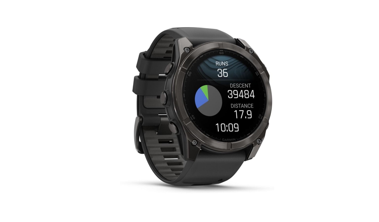 Garmin Fenix 8 Amoled Smartwatch 51mm - Carbon Gray DLC Titanium with Black/Pebble Gray Silicone Band (010-02905-63)_1