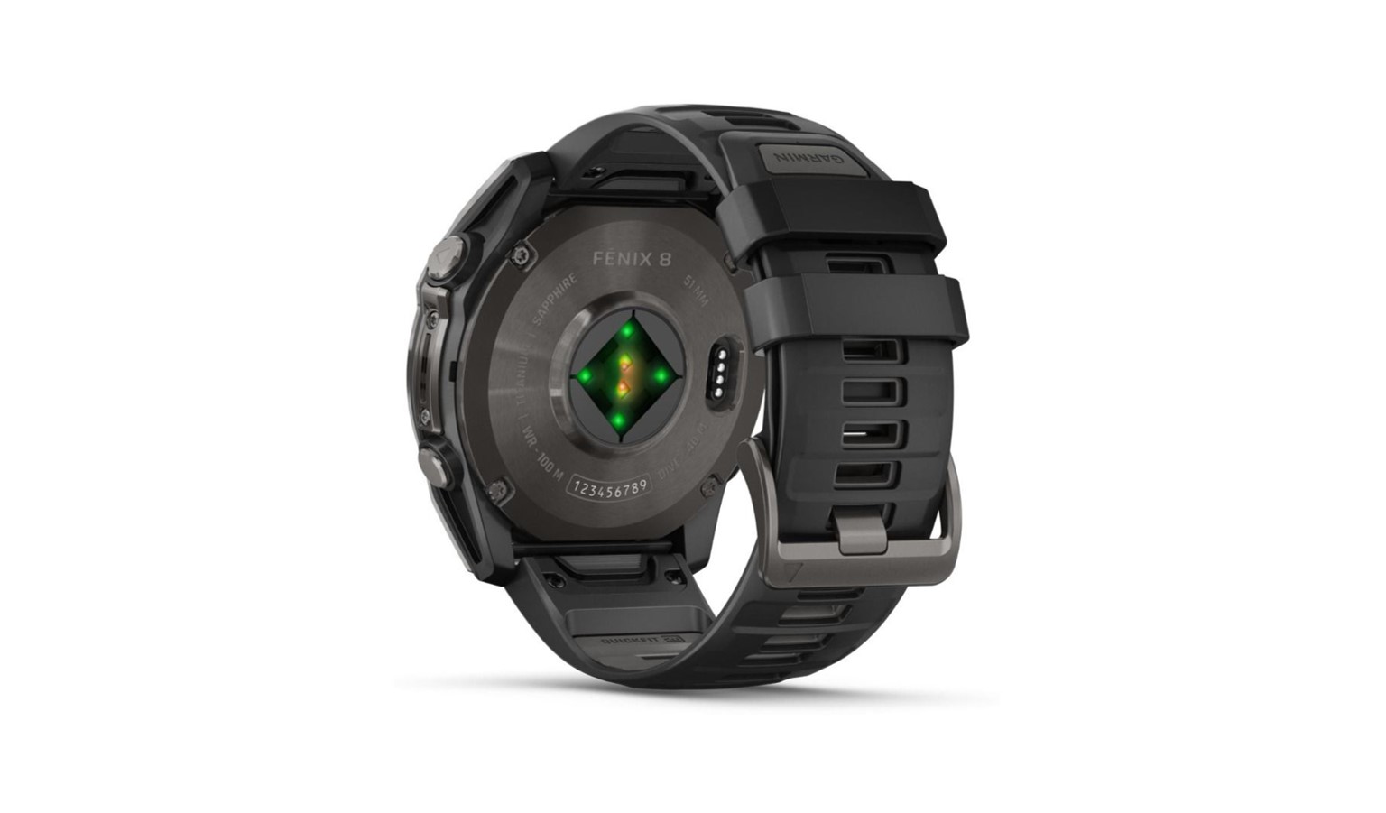 Garmin Fenix 8 Amoled Smartwatch 51mm - Carbon Gray DLC Titanium with Black/Pebble Gray Silicone Band (010-02905-63)_5