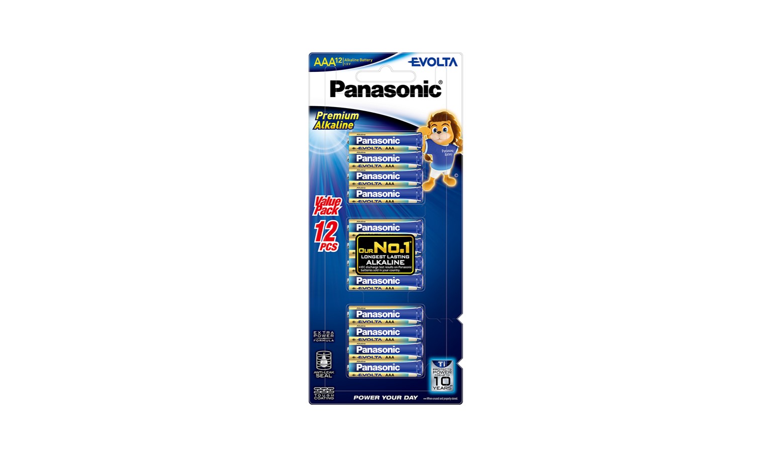 Panasonic EVOLTA Batteries 12pcs AAA size - (LR03EG/12B4F)