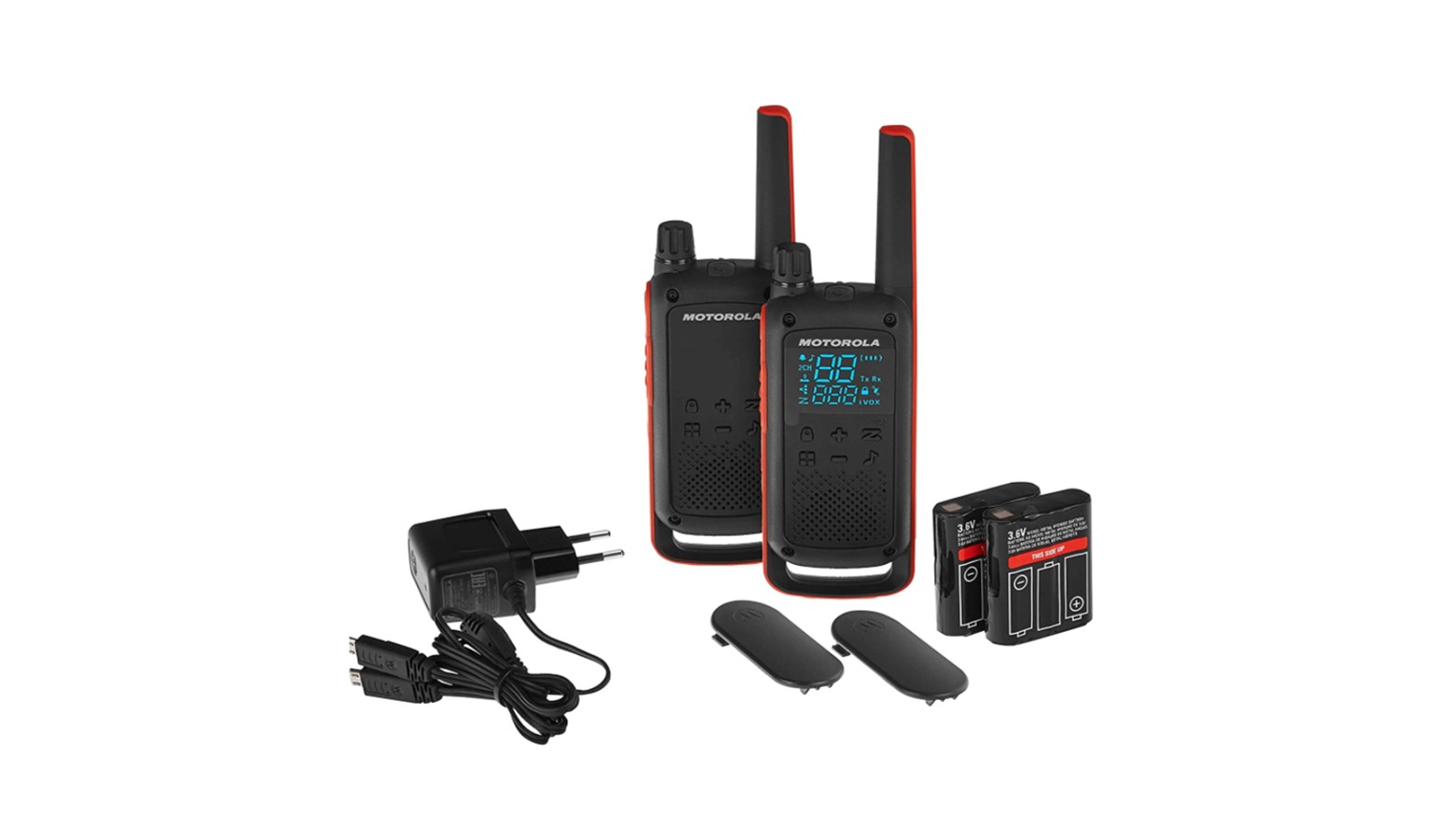 Motorola Talkabout 10KM Walkie Talkie - Orange and Black (T82)_10