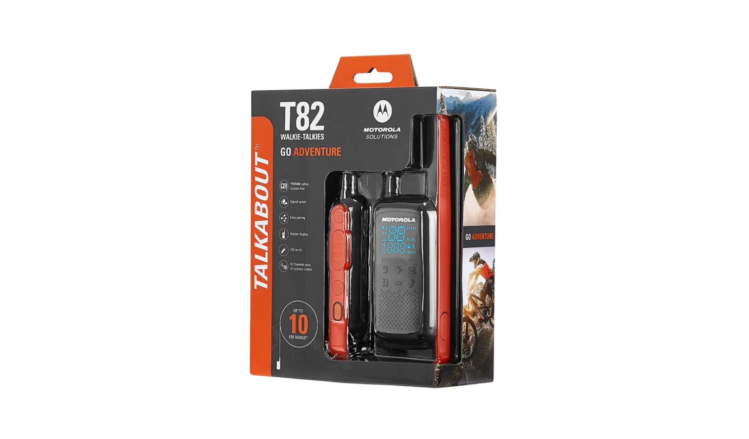 Motorola Talkabout 10KM Walkie Talkie - Orange and Black (T82)_13