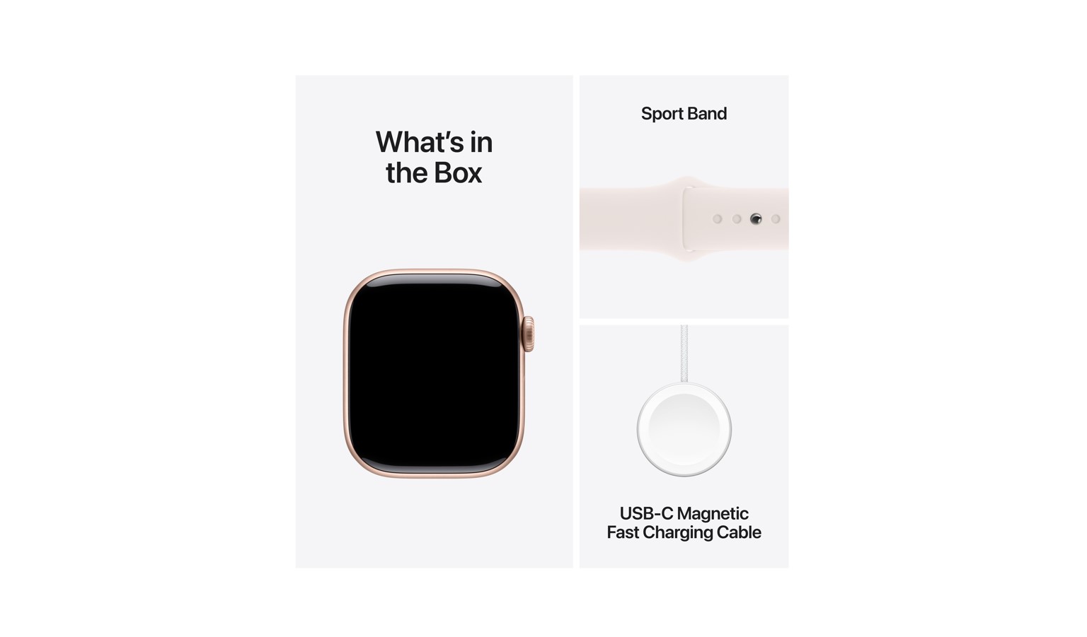 Apple Watch Series 10 (GPS) 42mm - Rose Gold Aluminium Case with Light Blush Sport Band - S/M (MWWH3ZP/A)_7