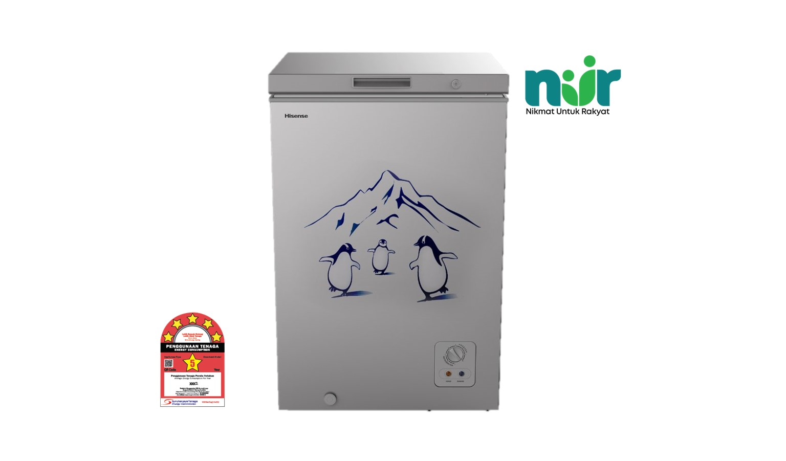Hisense 128L Freezer - Grey (FC-135LAC)