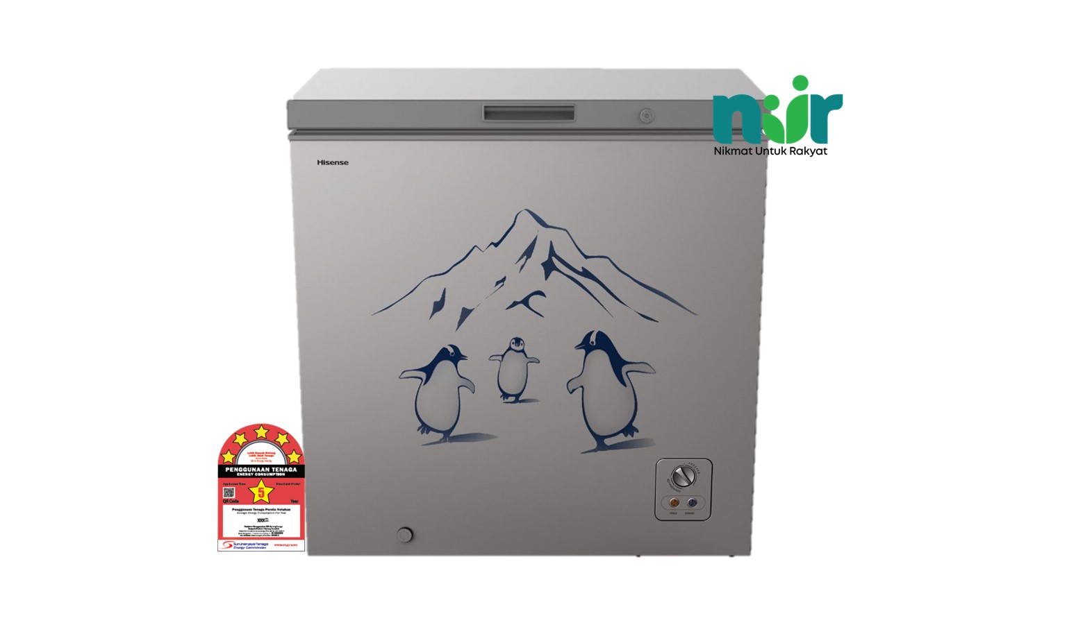 Hisense 248L Chest Freezer - Black Glass (FC260LAC 248L)
