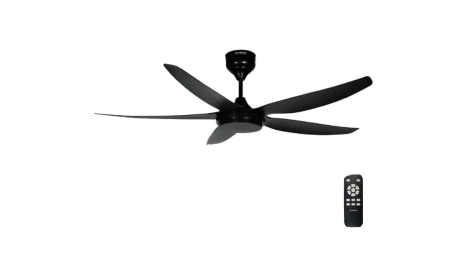 Khind ZenAir 56-Inch Ceiling Fan - Matt Black (CF56DC5R)