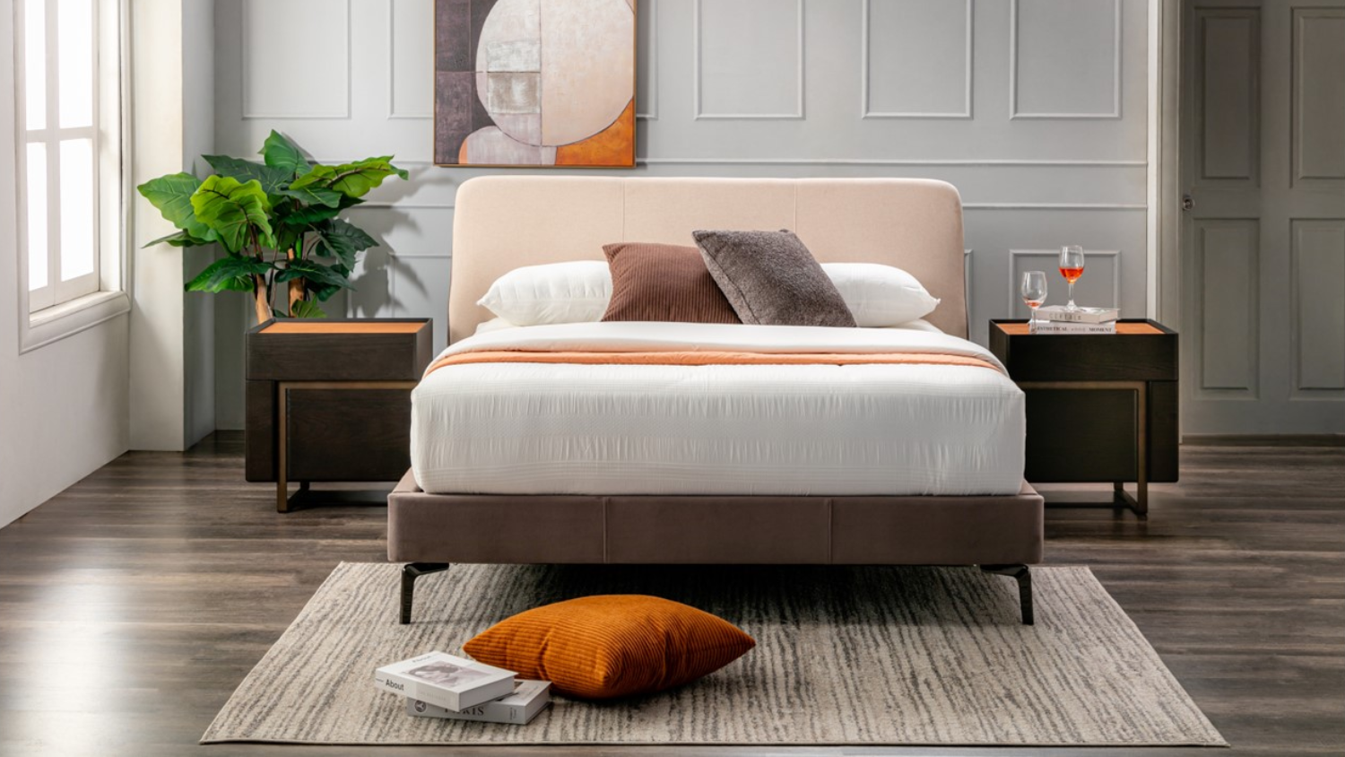 Italia King Bedframe (FC065-2)