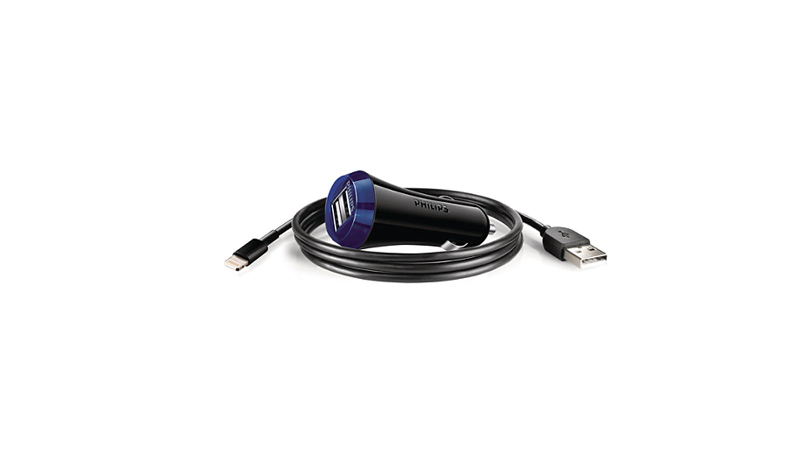 Philips DLP2257V/10 Dual USB Car Charger Harvey Norman Malaysia