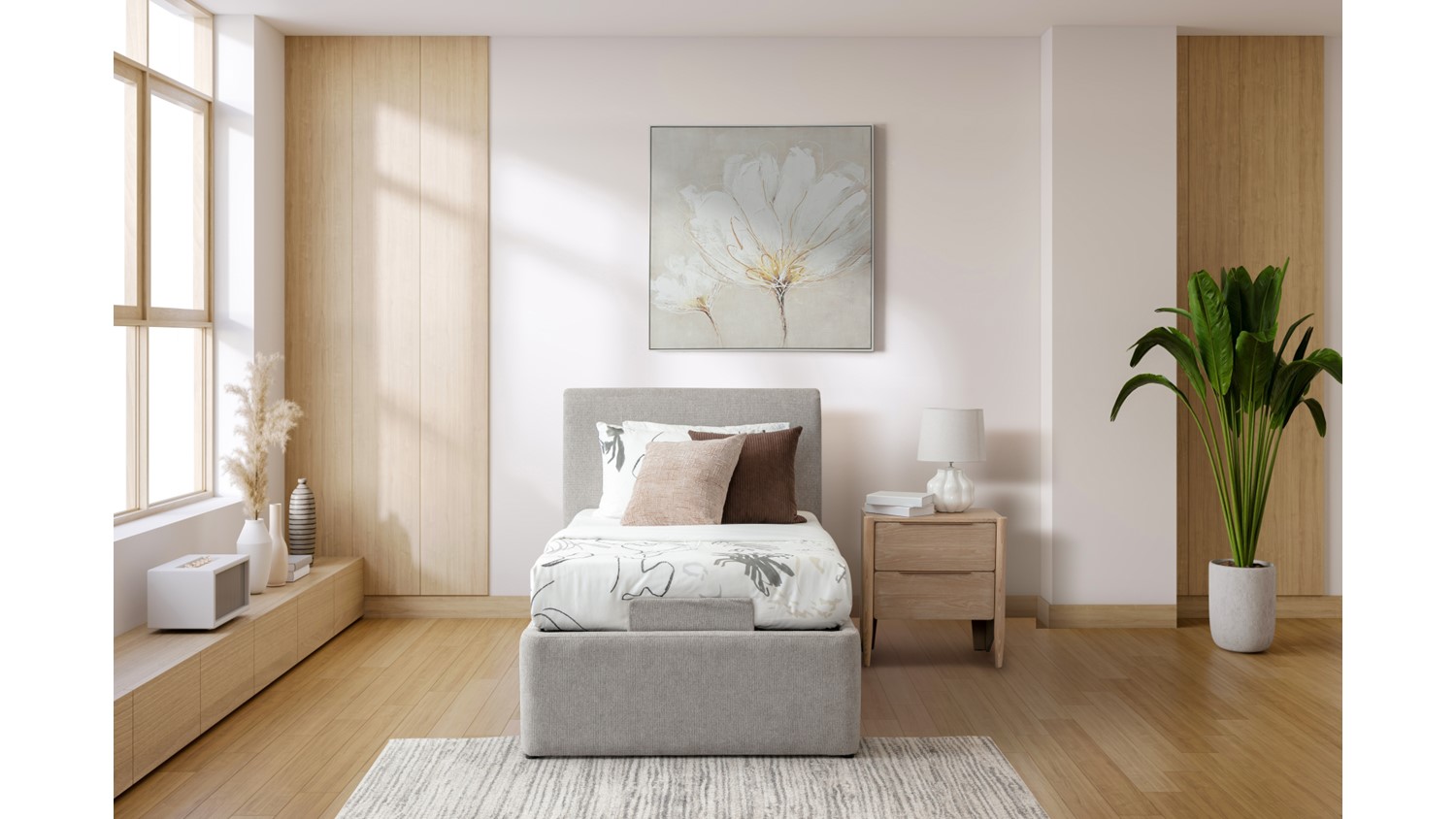 Zory King Adjustable Bed - Light Grey (CX-90)