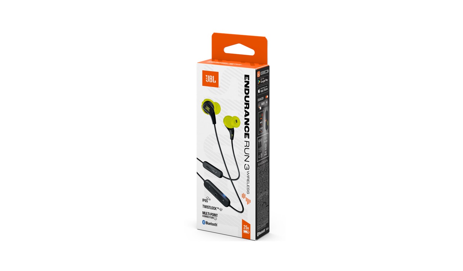 JBL Endurance Run 3 Wireless In-Ear Sports Headphones - Black/Lime (JBLENDURRUN3BTBLKL)_8