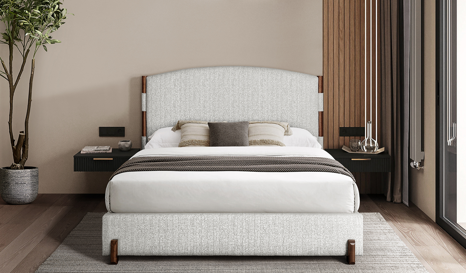 Hayley Bed frame - Queen Size