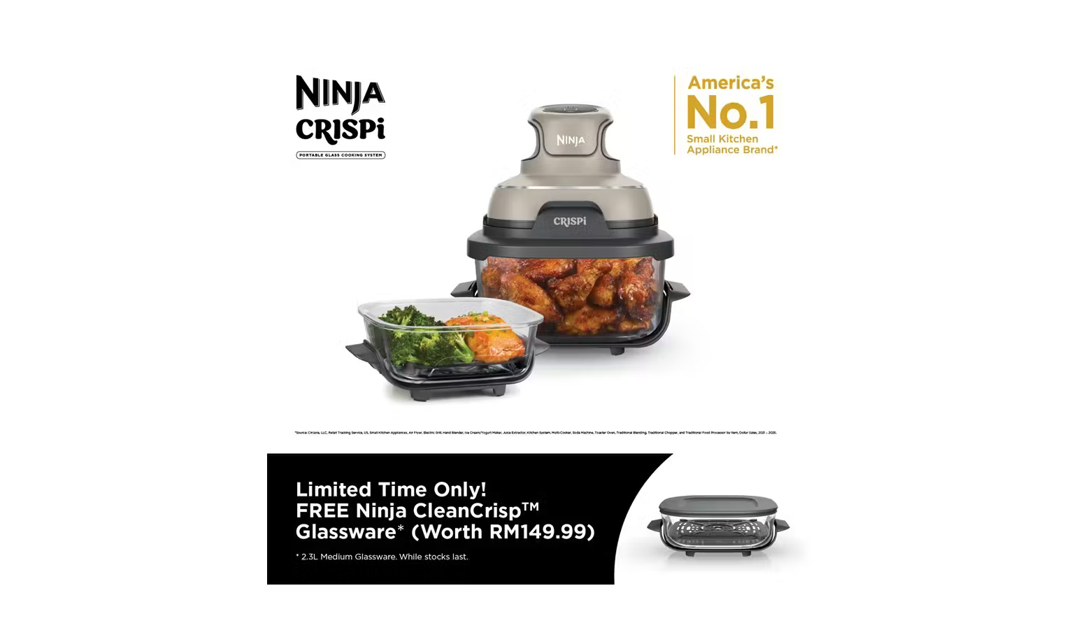 Ninja_Crispi_Air_Fryer_(FN101SMGY)_-_Stone