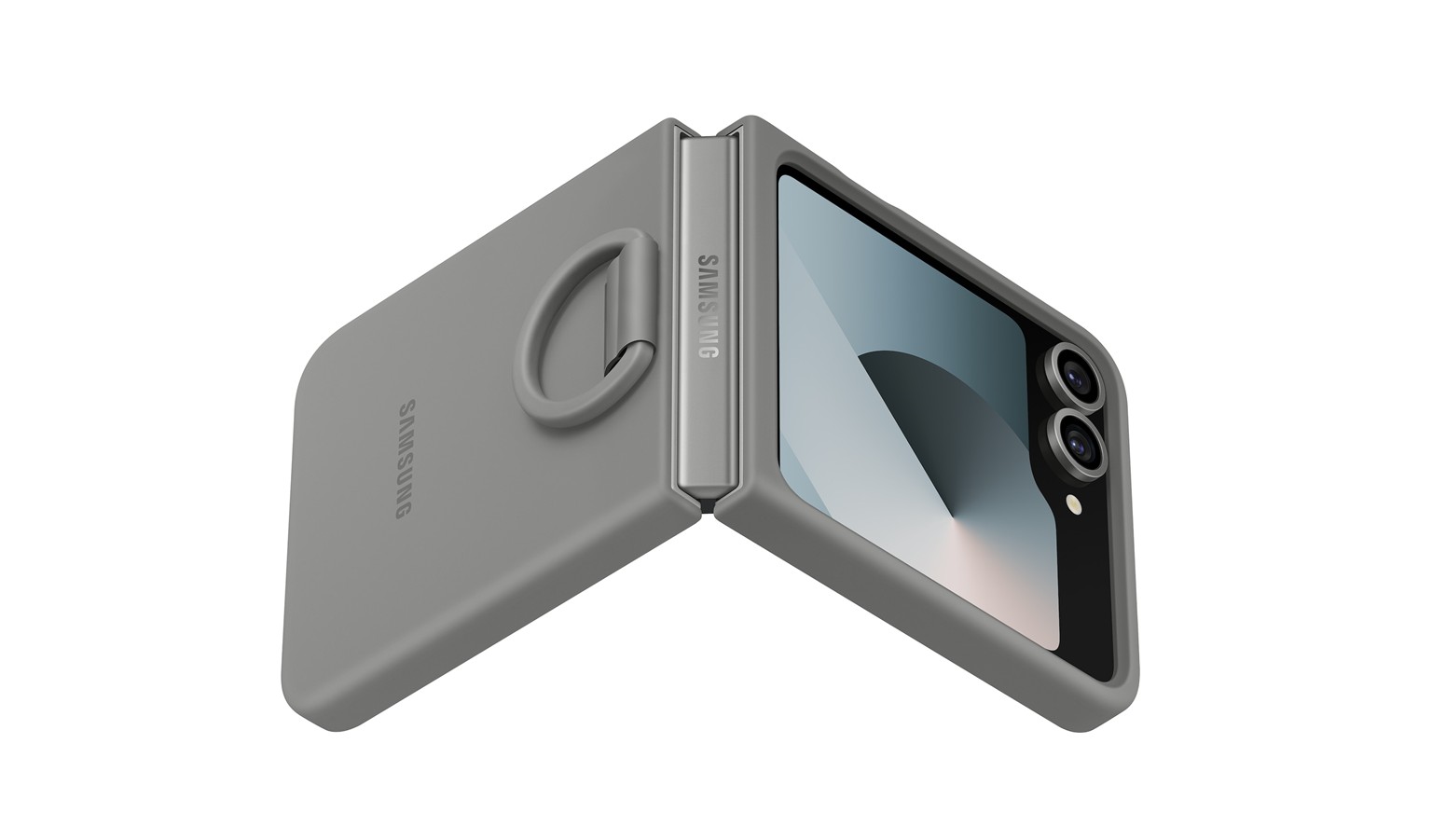 Samsung Galaxy Z Flip 7 FE, Z Flip 6 Silicone Case - Gray (EF-PF741TJEGWW)_4