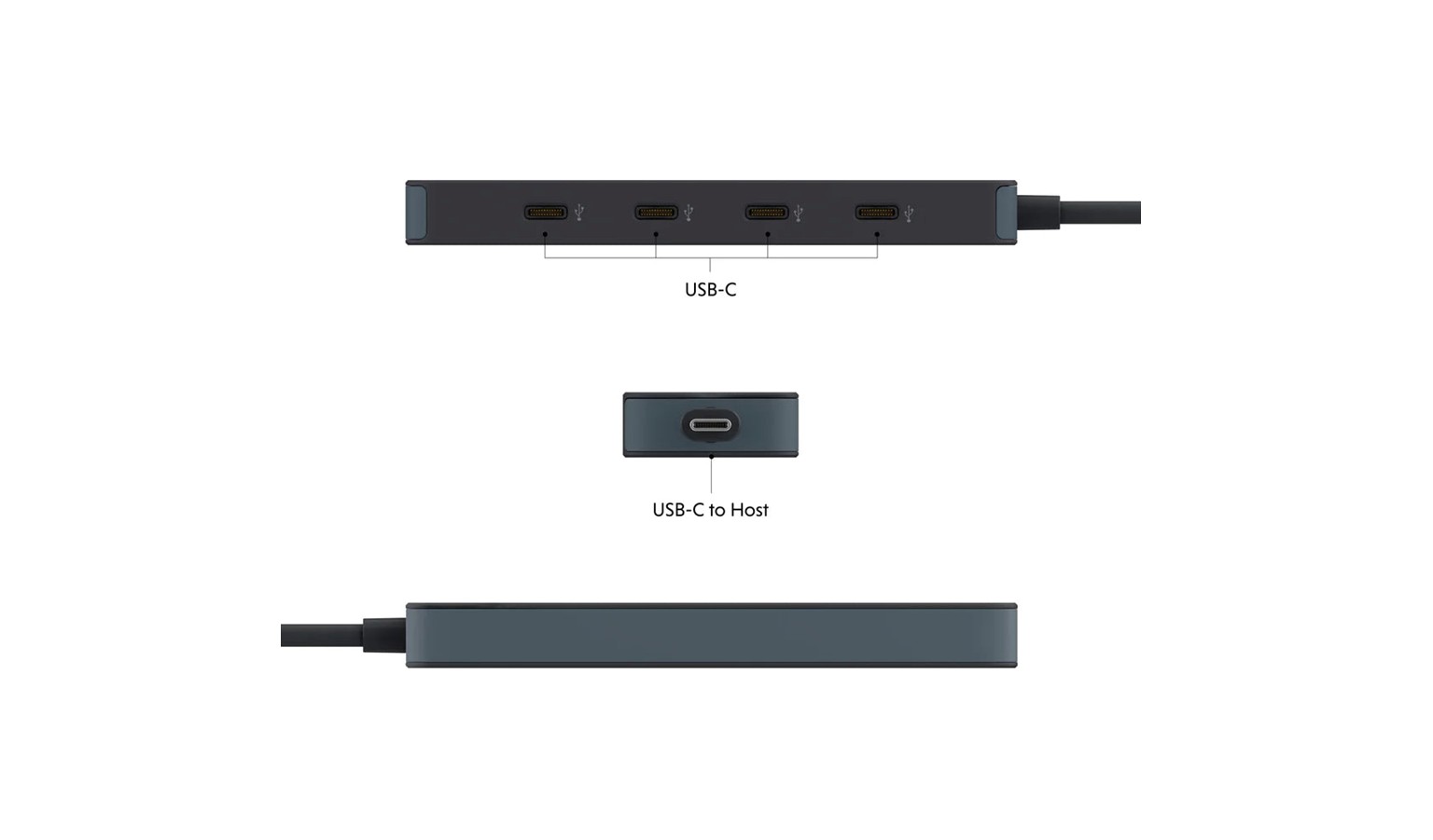 Targus HyperDrive Flex 4 Port USB-C Hub - Black (HD5201BKGL)_5