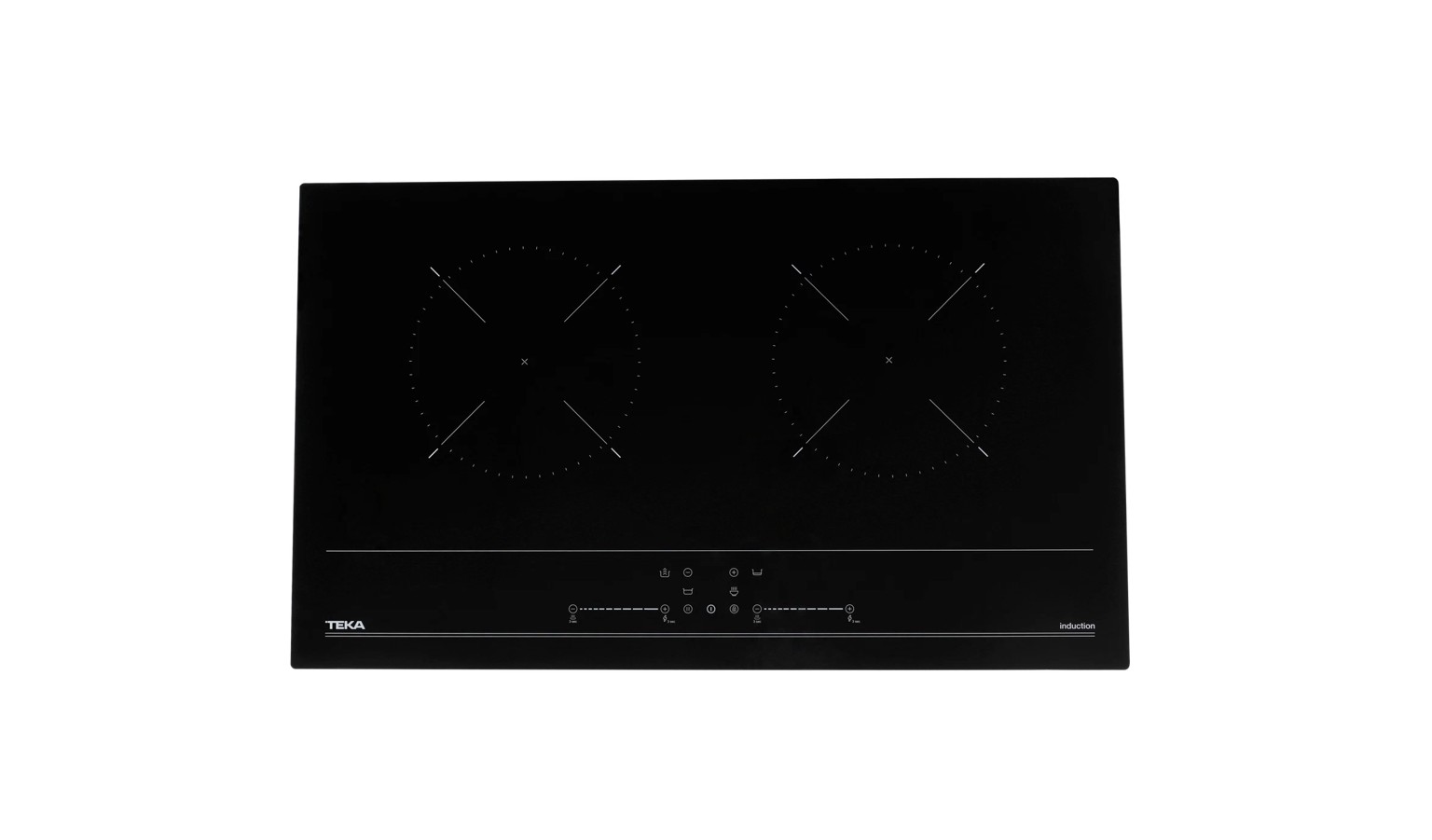 Teka 90cm Chimney Cooker Hood - Black (DLH 9158T) + 73cm 2 Burner Induction Hob - Black Glass (IBC 7320 D)_2