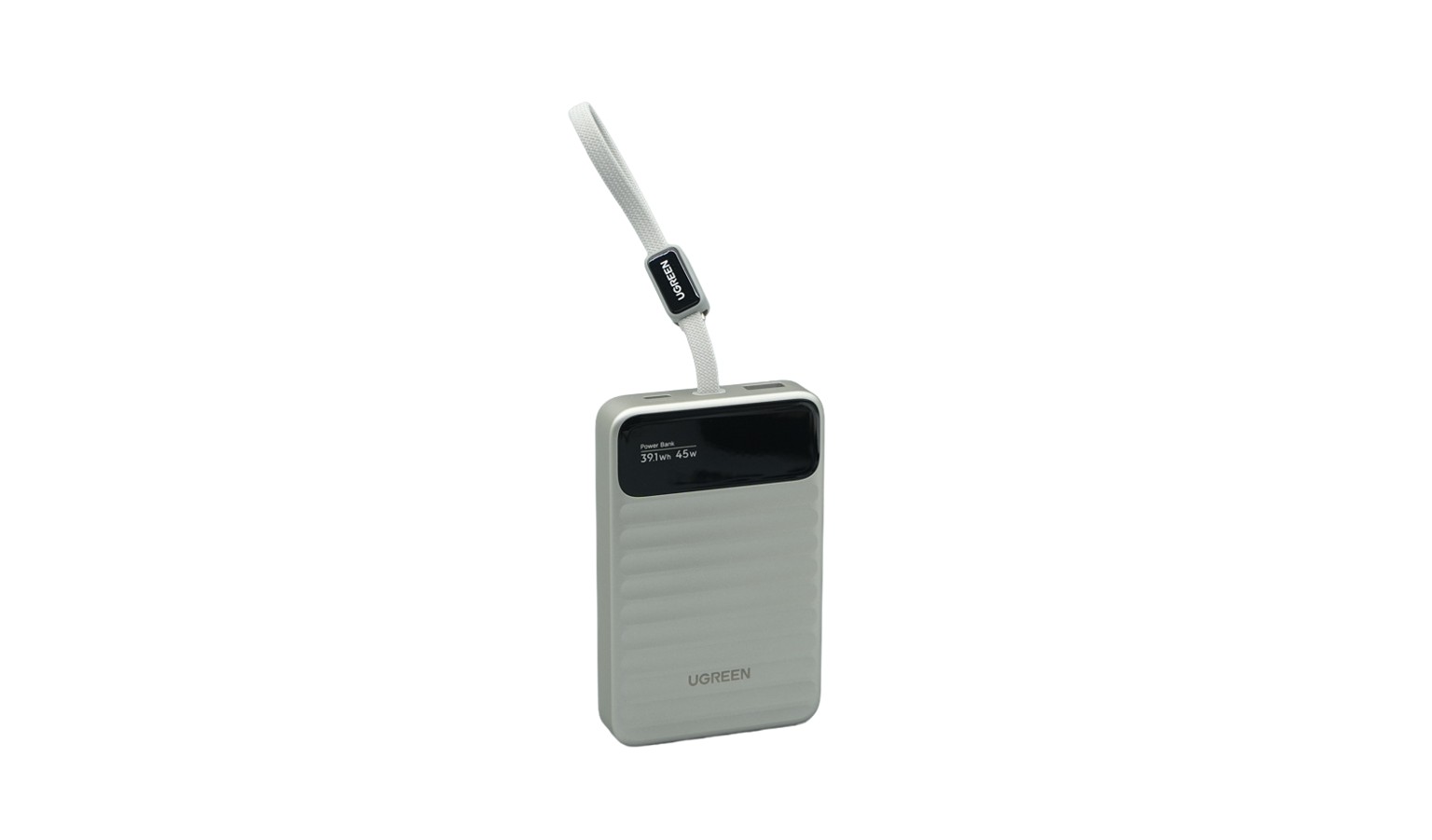UGREEN Nexode 10000mAh 45W Powerbank with Built-in USB-C Cable Smart Display - Silver (95035)