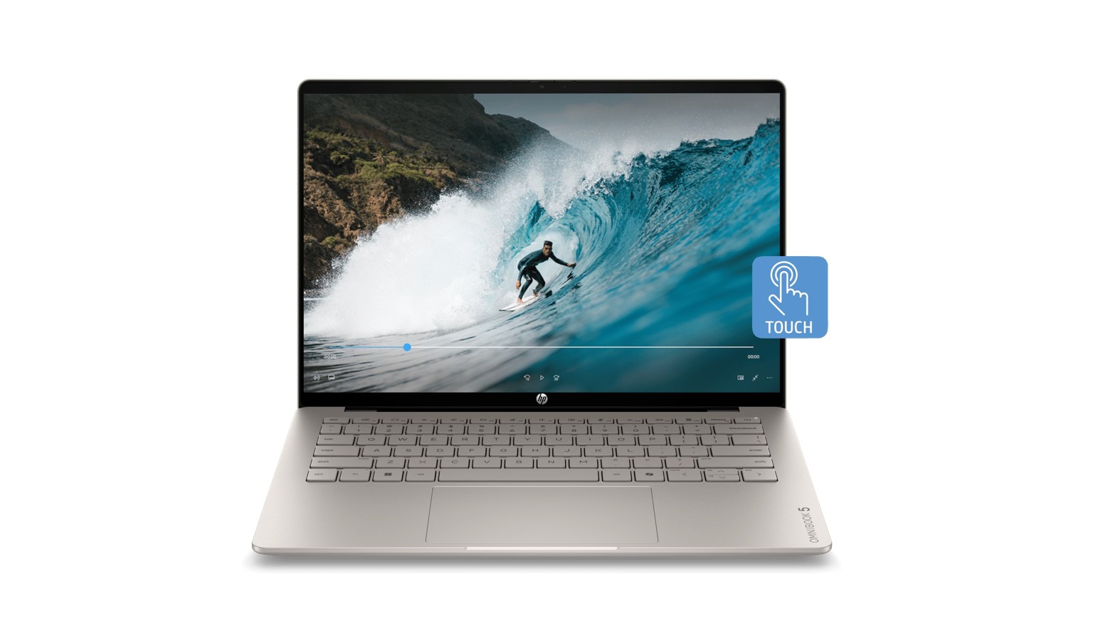 HP OmniBook 5 14-inch AMD Ryzen 5-230 / 16GB RAM / 512GB SSD AI Laptop - Sahara Silver_1