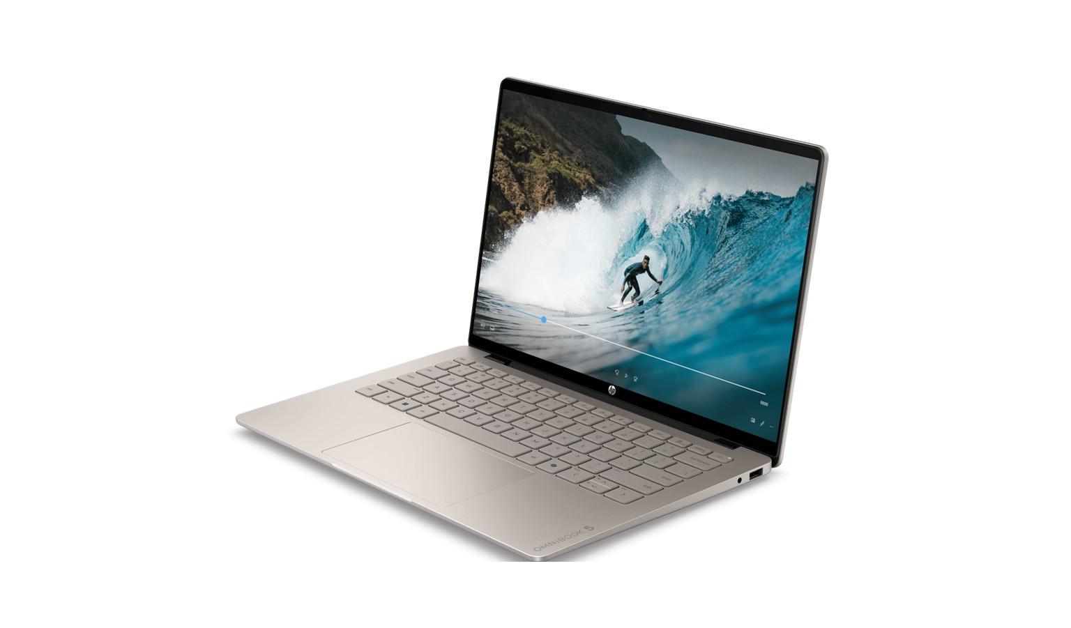 HP OmniBook 5 14-inch AMD Ryzen 5-230 / 16GB RAM / 512GB SSD AI Laptop - Sahara Silver_3