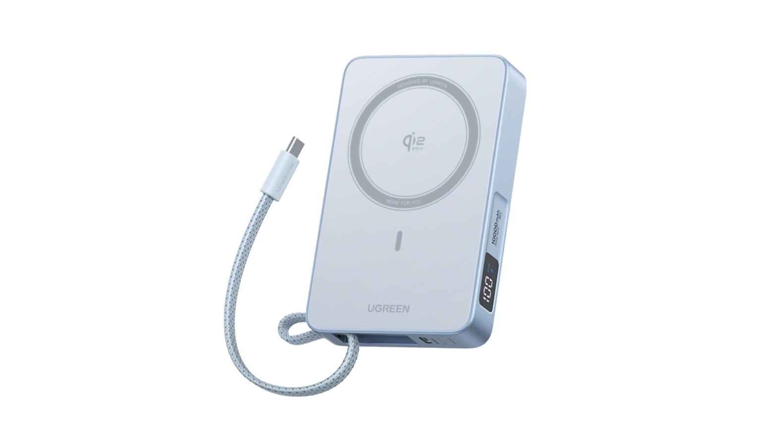 UGREEN MagFlow Qi2 25W 10000mAh Magnetic Power Bank - Blue (65958)