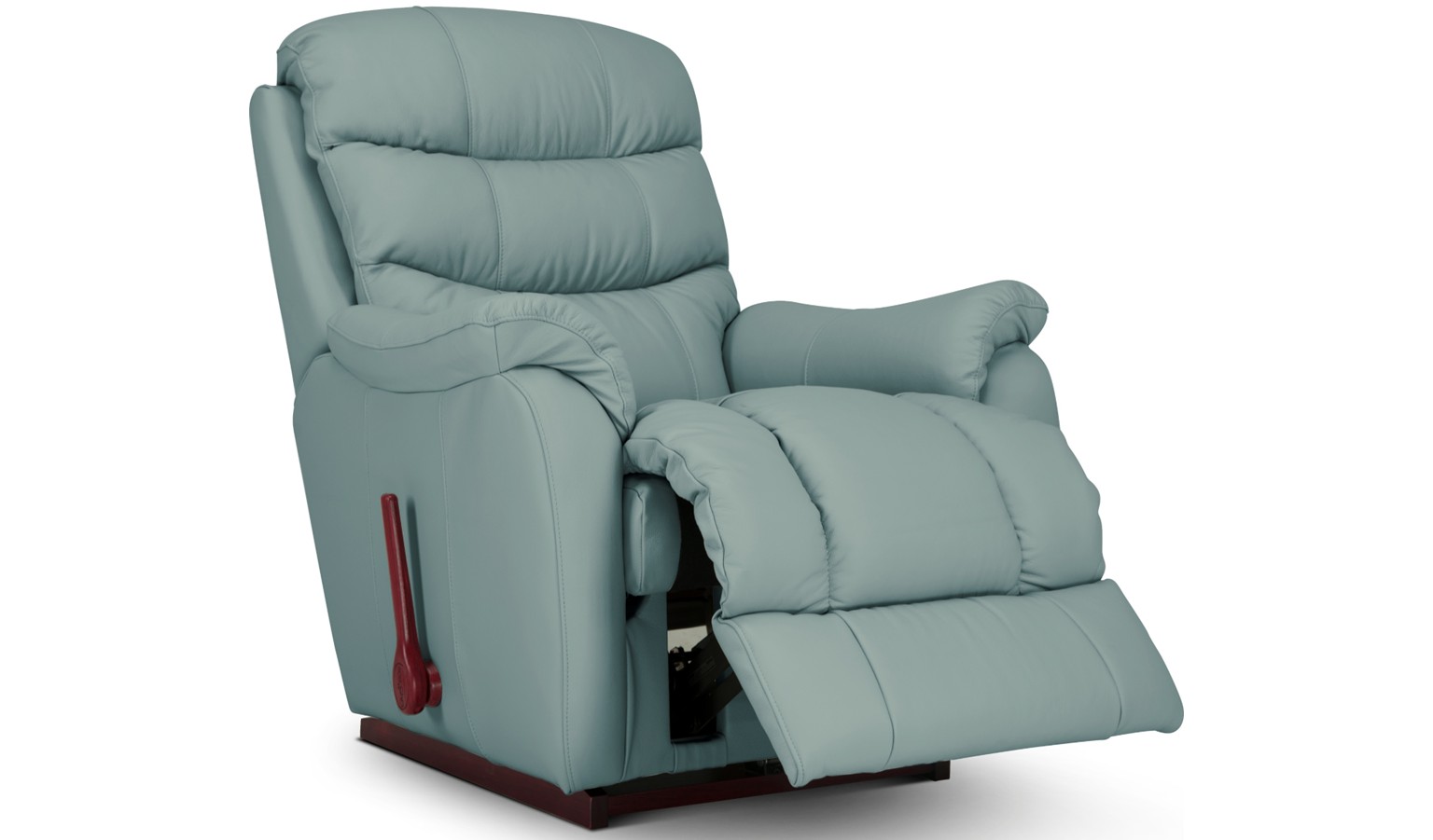 La-Z-Boy Andover 10T-735 Full Leather Rocker Recliner - Aqua