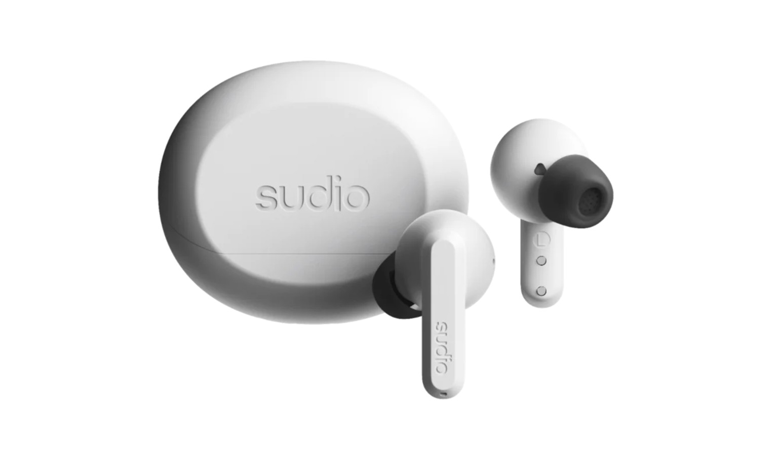 Sudio A3 Pro Noise Cancelling Earbuds - Fog White (A3PROWHT)