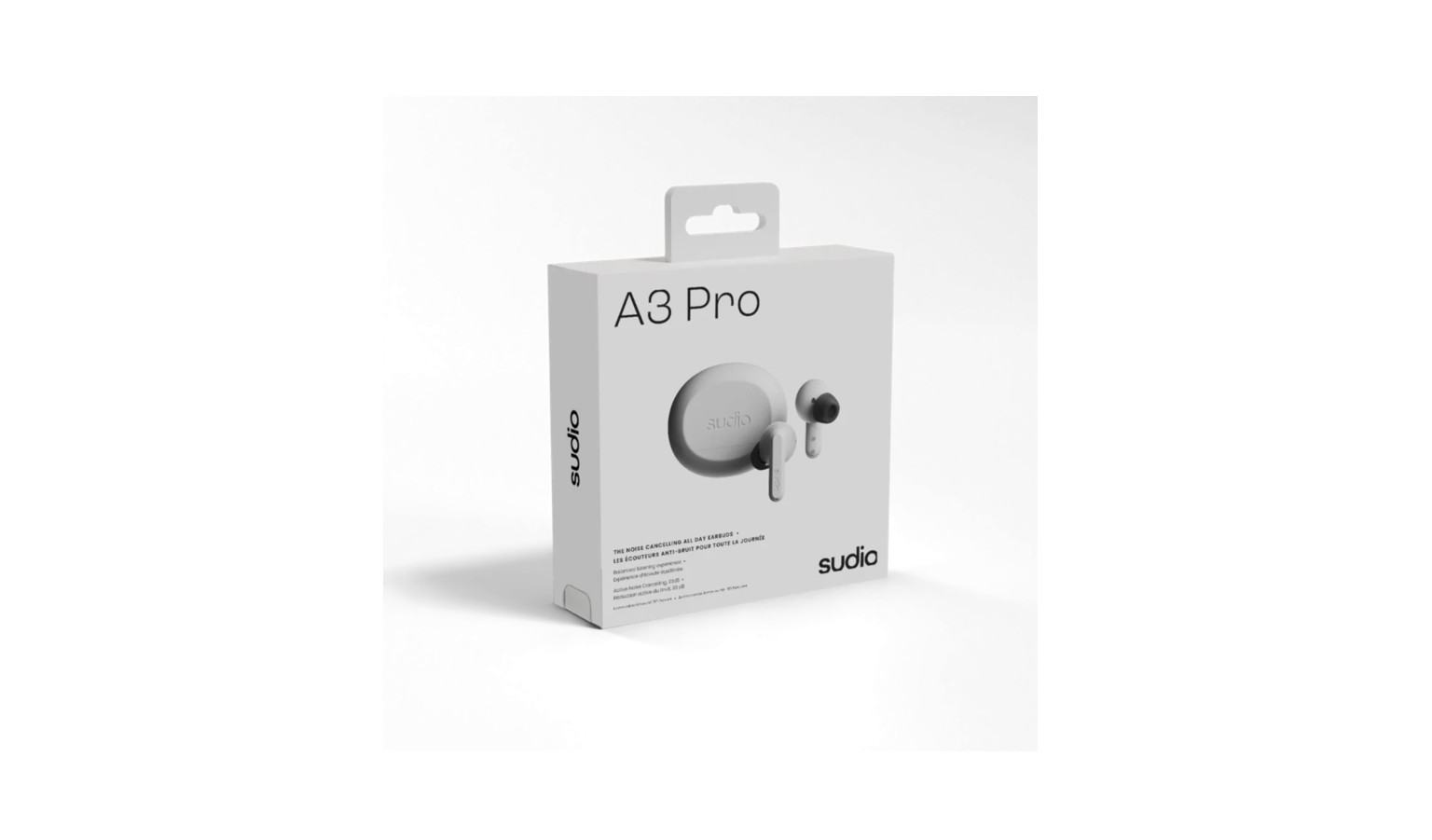 Sudio A3 Pro Noise Cancelling Earbuds - Fog White (A3PROWHT)_2