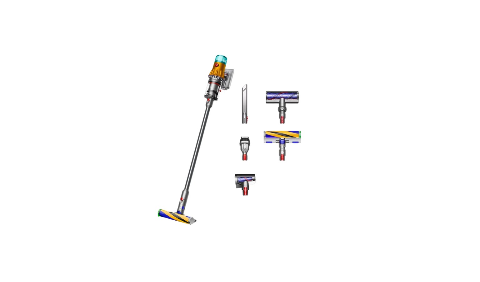 Dyson V12 Detect Slim Absolute SV46 HEPA Cordless Vacuum Cleaner-Yellow-Nickel_1