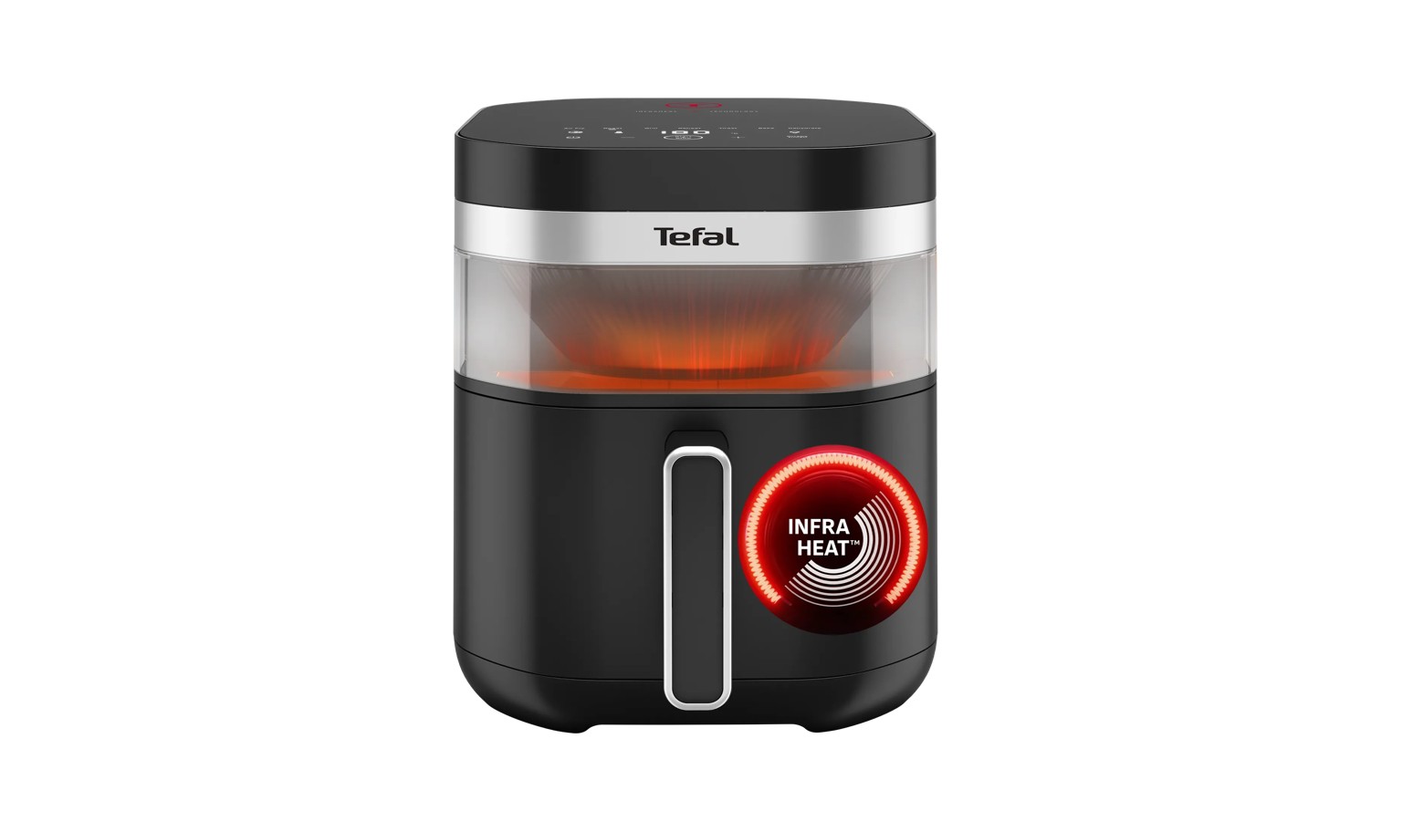 Tefal Ever Fry Infra Heat Single Drawer 7L Air Fryer - Deep Gloss Black (EY8328)