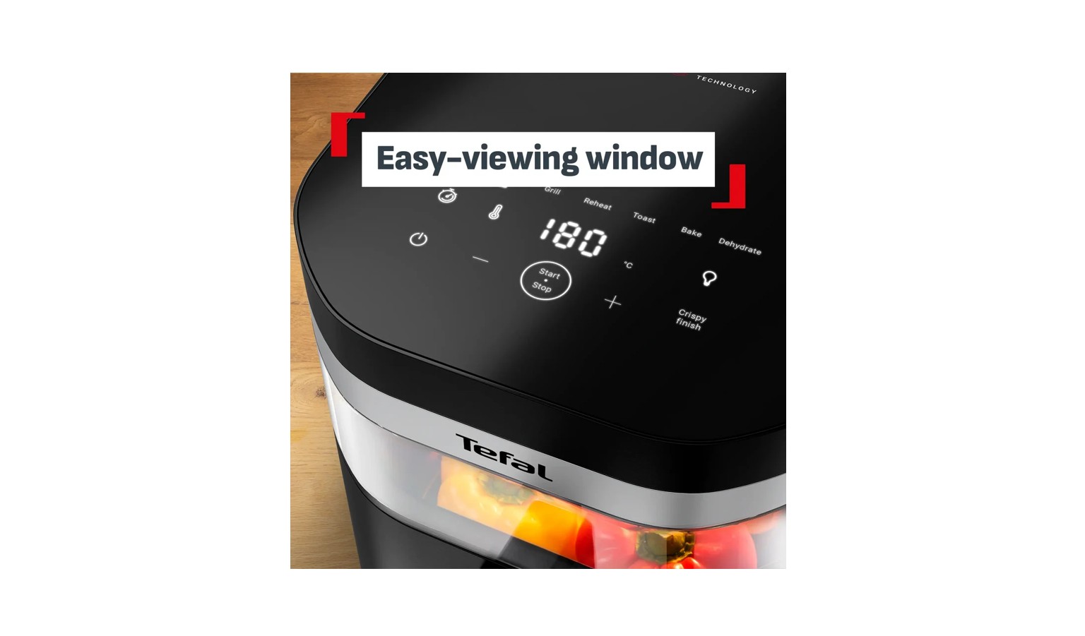 Tefal Ever Fry Infra Heat Single Drawer 7L Air Fryer - Deep Gloss Black (EY8328)_3
