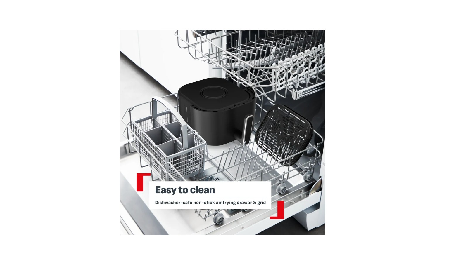 Tefal Ever Fry Infra Heat Single Drawer 7L Air Fryer - Deep Gloss Black (EY8328)_4