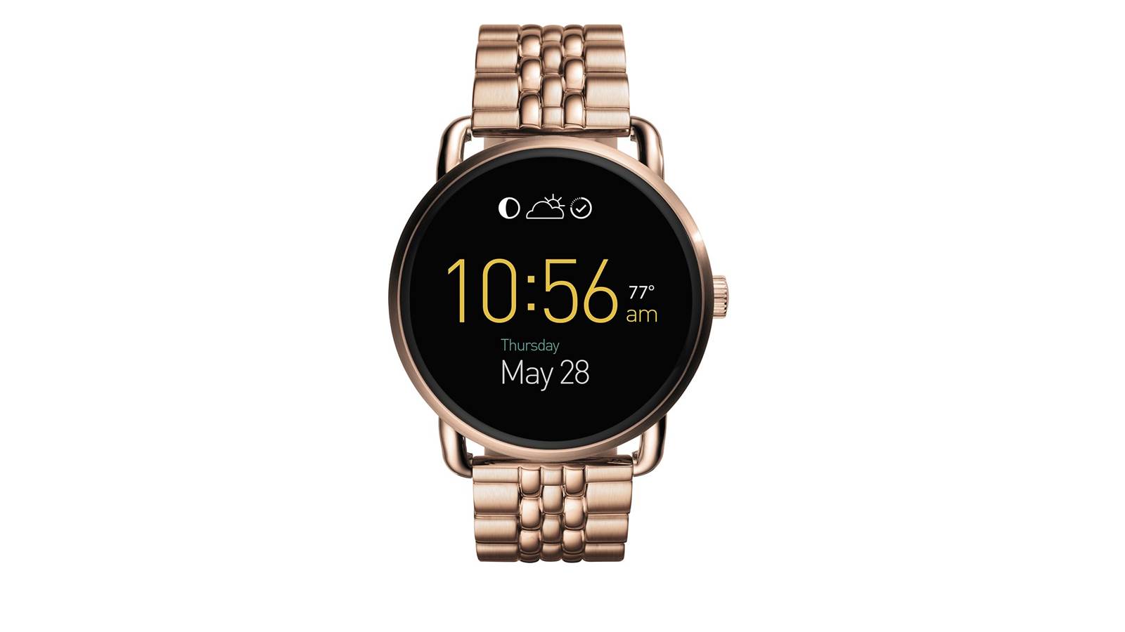 fossil q smartwatch rose gold