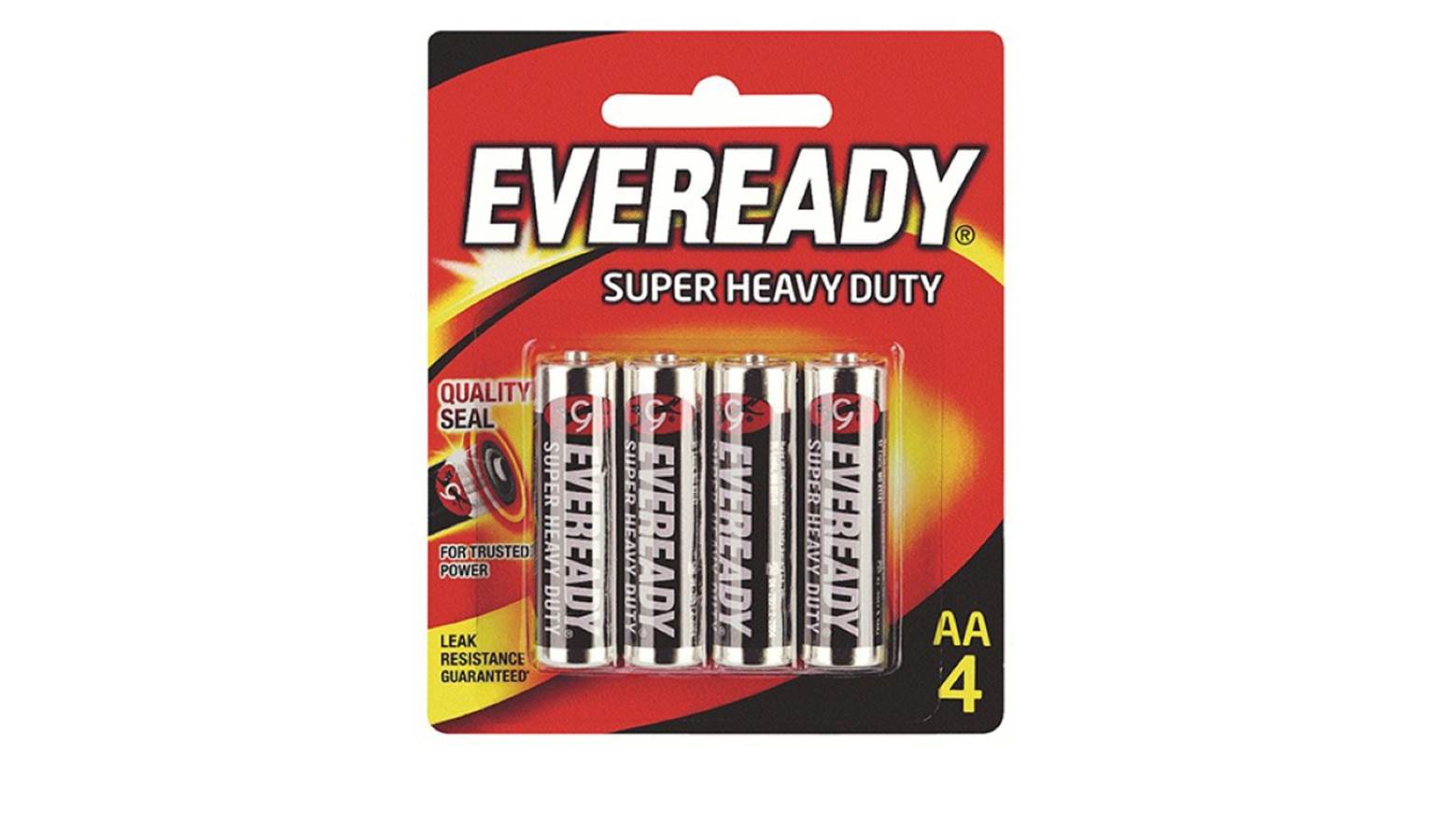 Eveready Super Heavy Duty AA Size Battery 4pcs Harvey Norman