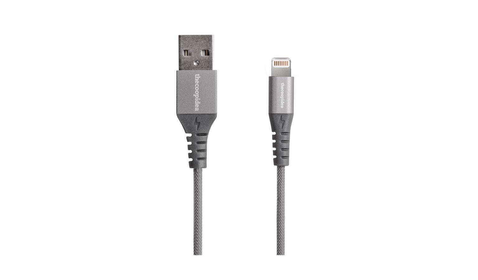 Thecoopidea Flex MFI Lightning Cable Grey Harvey Norman Malaysia