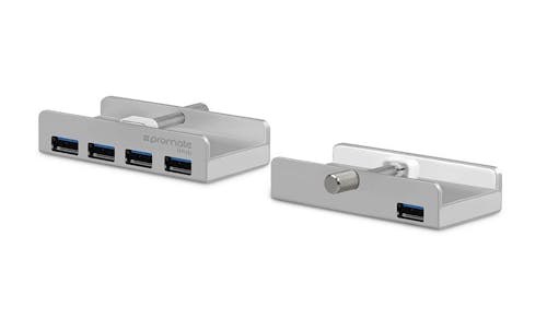 Promate iHub Ultra-Fast Mountable Aluminum 4 Port USB 3.0 Hub