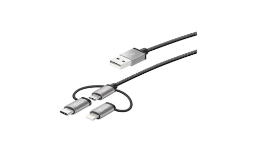 J5 Create JMLC10 3-in-1 Charging Sync Cable - Black - 01