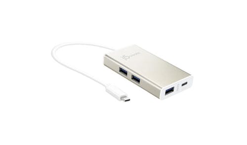 J5 Create USB Type-C 4-Port Hub - White - 01