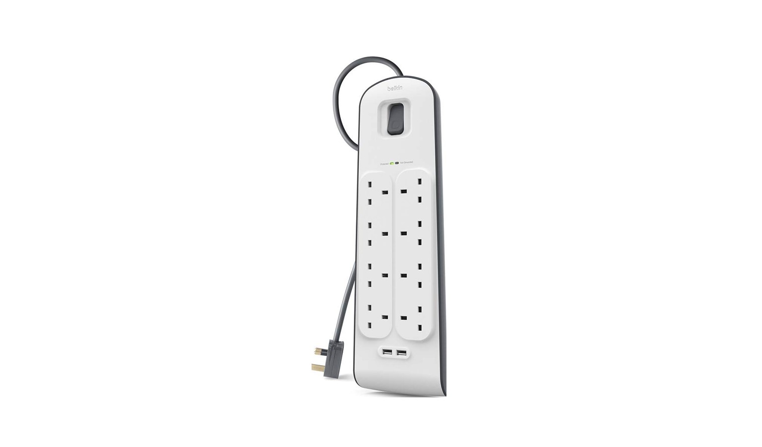 Belkin BSV804 8 Way 2 USB Ports - White