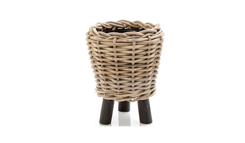 Florabelle Cancun Small Pot with Legs - Natural - 01